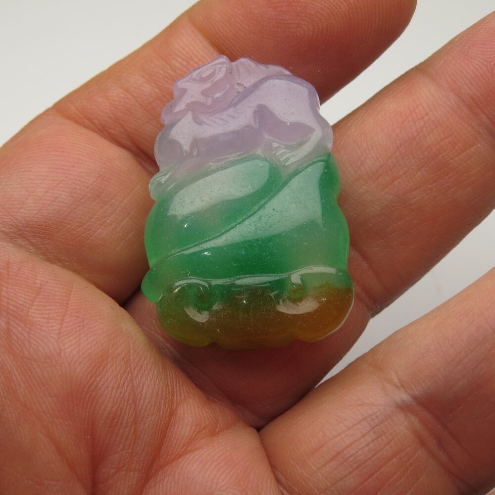 Jade Hand Made Carved Pendant